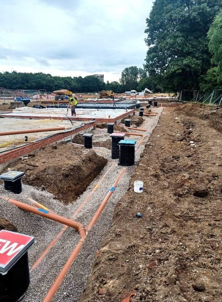 Drain construction. TOTAL